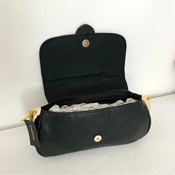 BEBE Saint Lamby Crossbody Bag Black - Picture 6 of 8